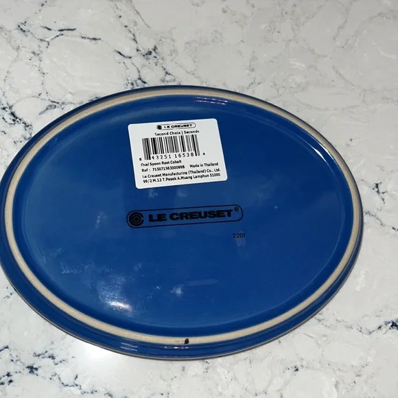 Le Creuset HTF Cobalt spoon rest NWT - Picture 3 of 4